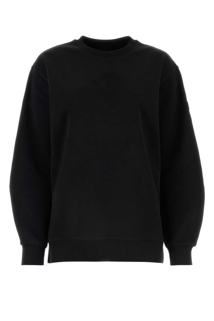 Relaxed Fit Long-Sleeve Top With Embossed Logo