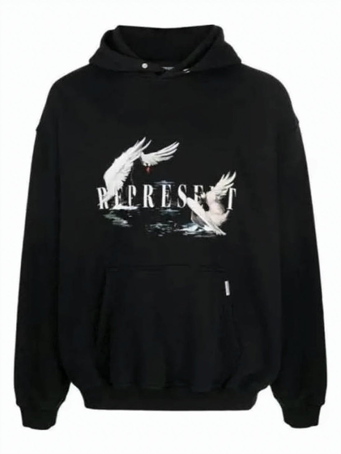 Black Hoodie with Front Graphic