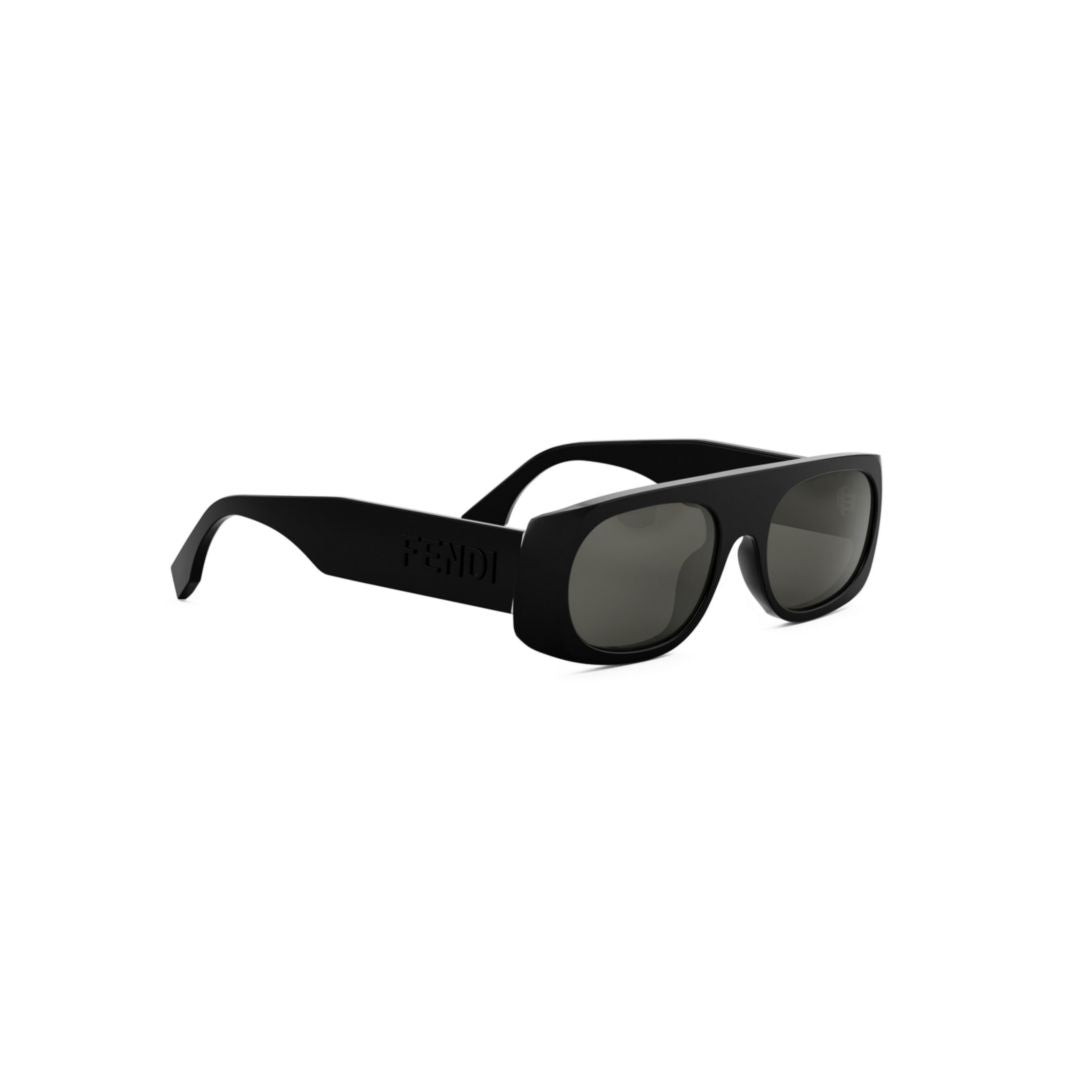 Fe40169i Bold Rectangular Frame Sunglasses