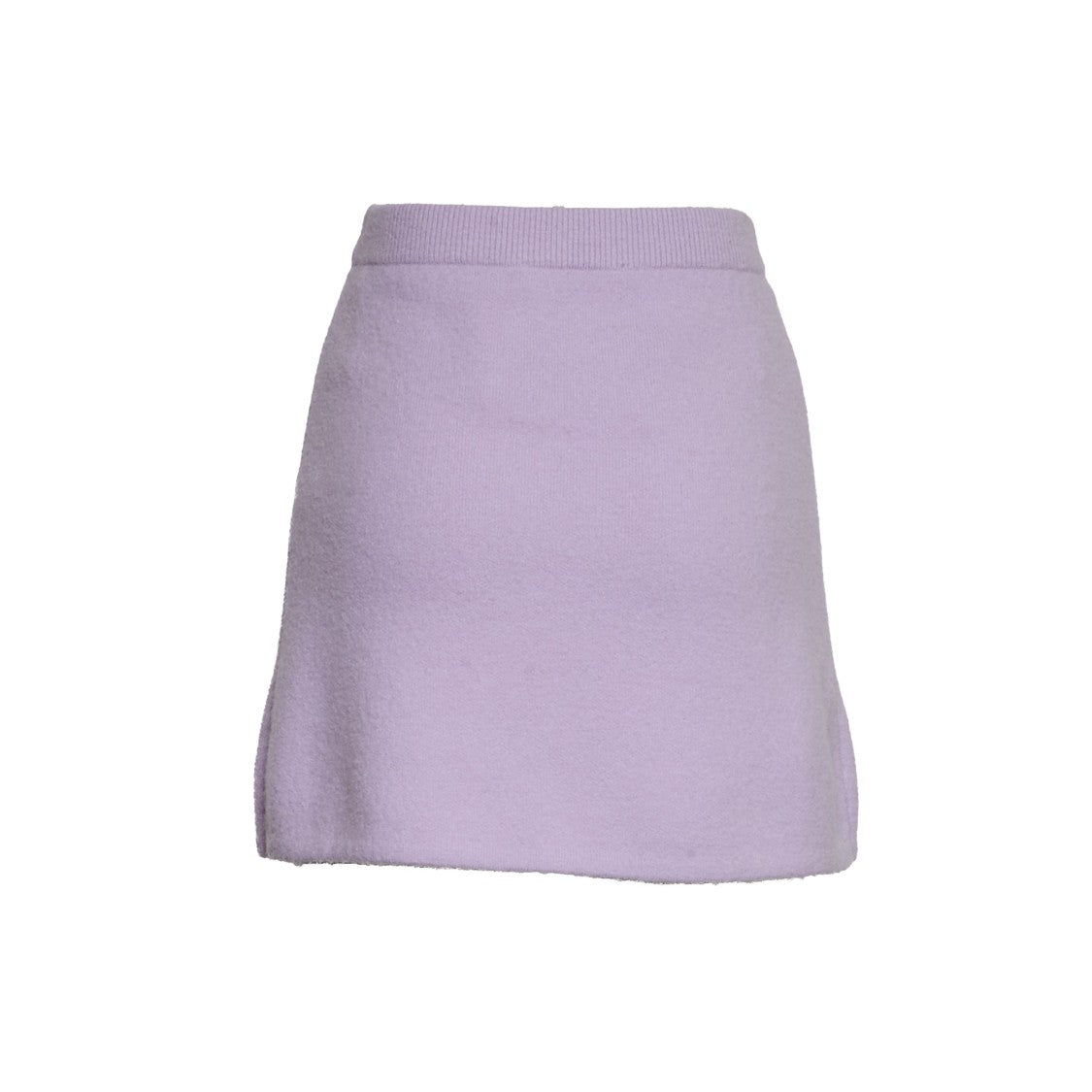 Lilac Crystal Trim Knit Skirt