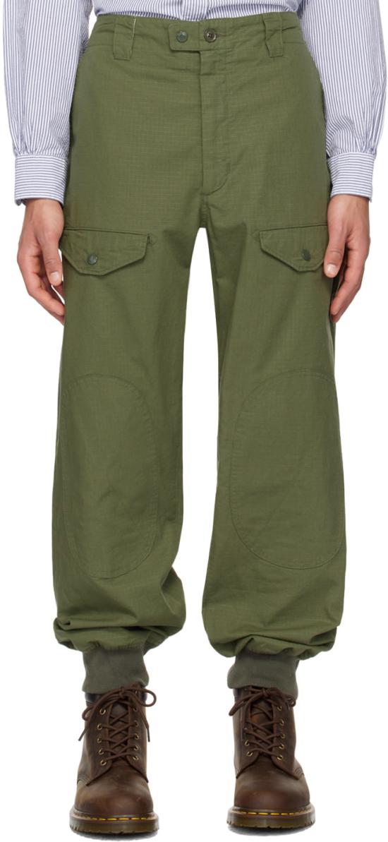Relaxed Fit Straight Pants With Utility Pockets