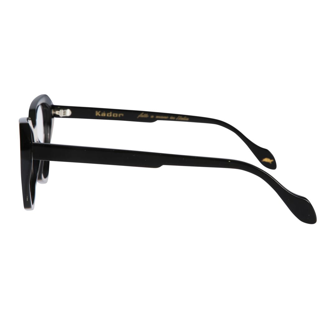 Katrin Light Geometric Frame Sunglasses with Glossy Black Finish