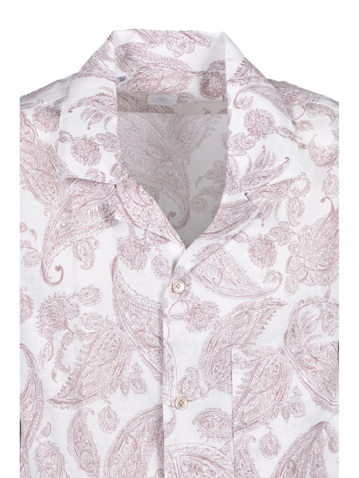 White Pink Linen Cotton Shirt