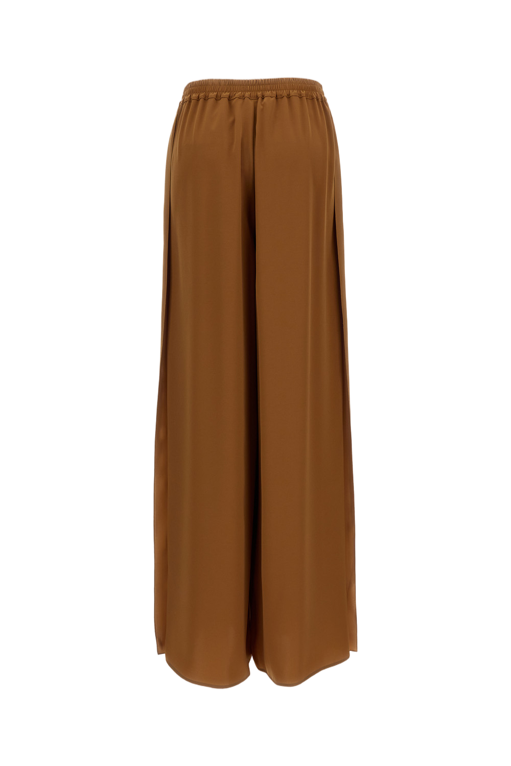 Brown Zeo Wide-Leg Fluid Trousers
