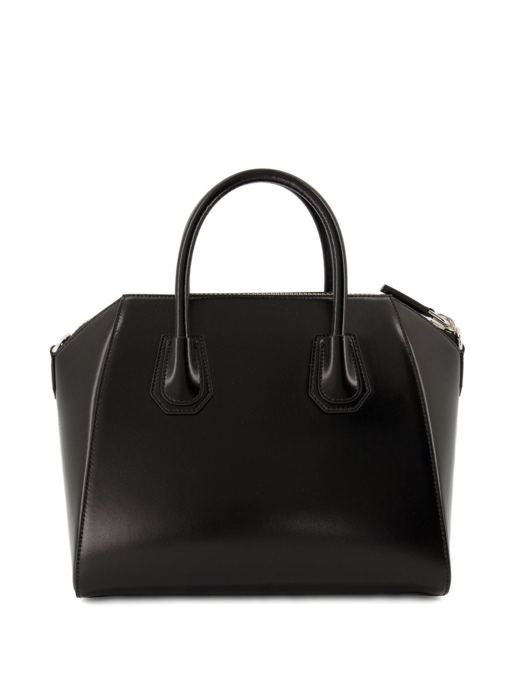 Structured Black Leather Bag
