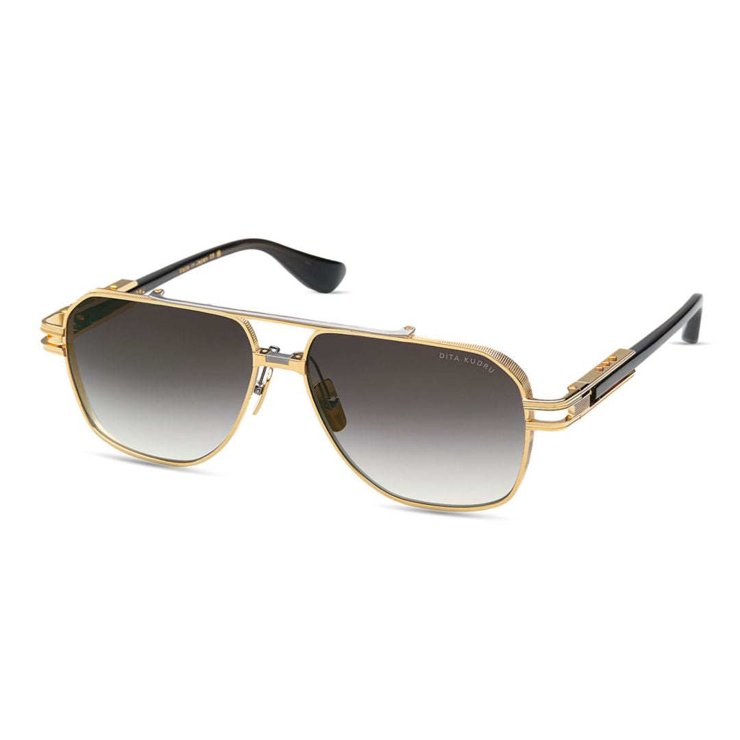 Kudru Geometric Frame Sunglasses with Gradient Tint