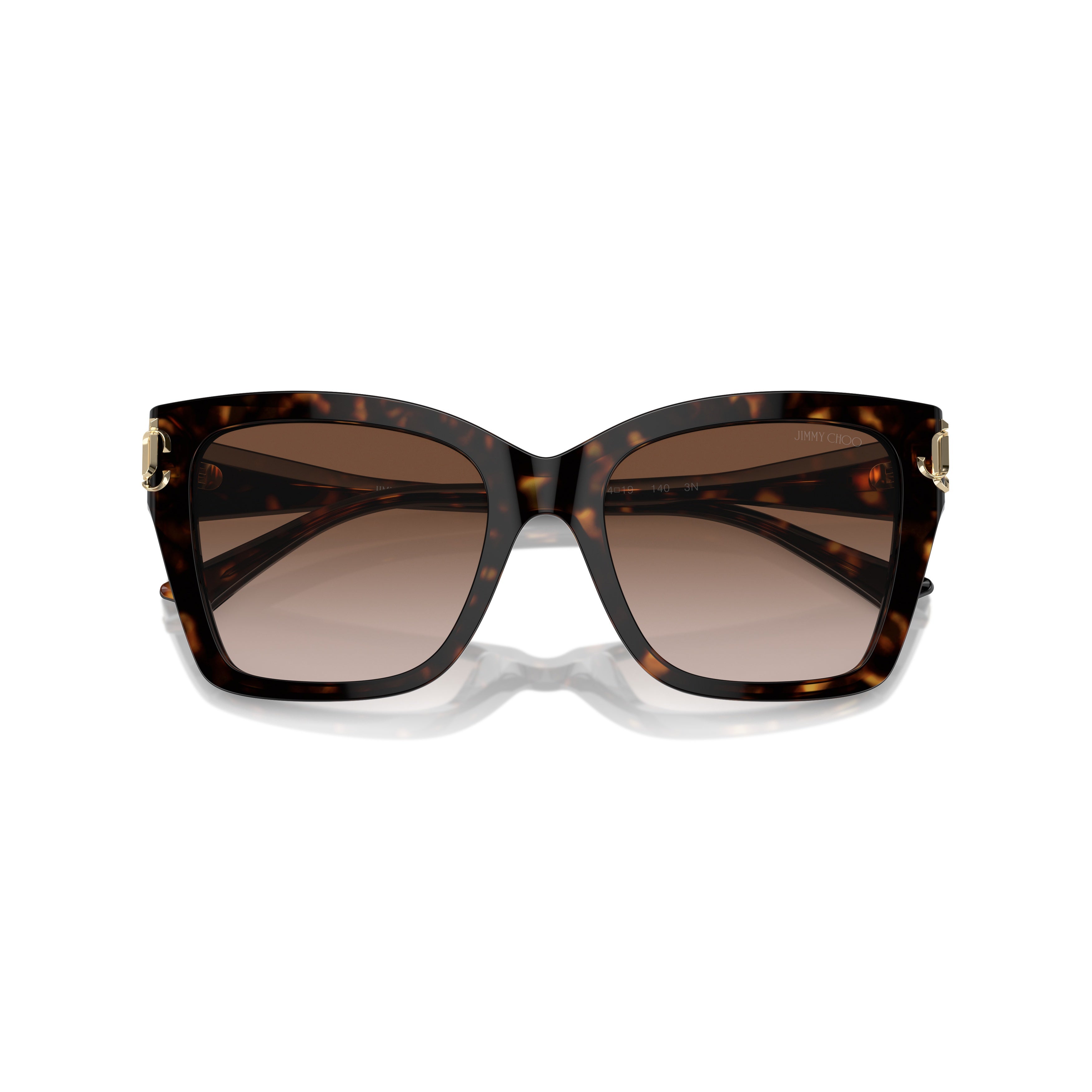 0jc5012 Bold Oversized Square Frame Tortoiseshell Sunglasses