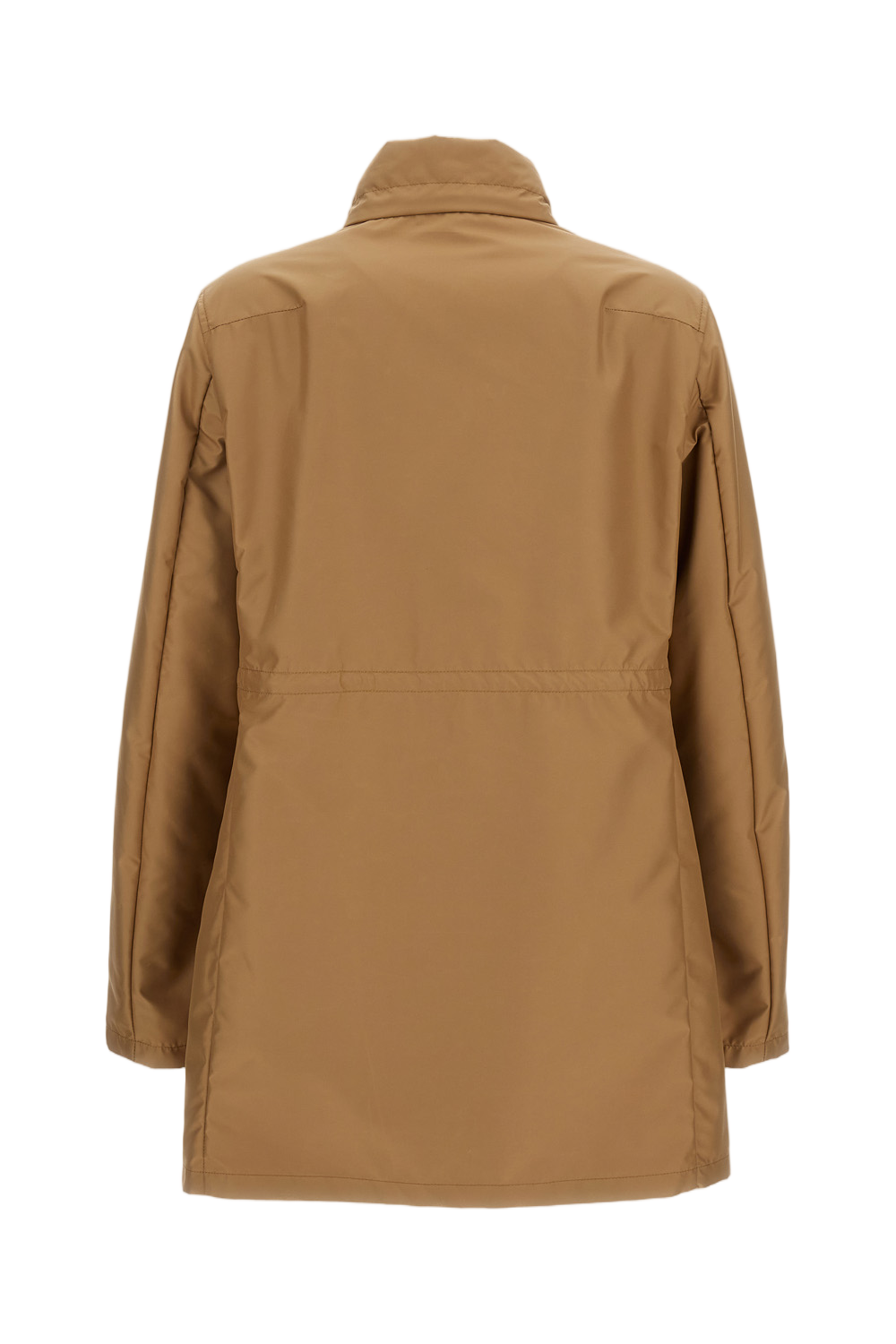 Water-Repellent Poplin Overcoat with Adjustable Features