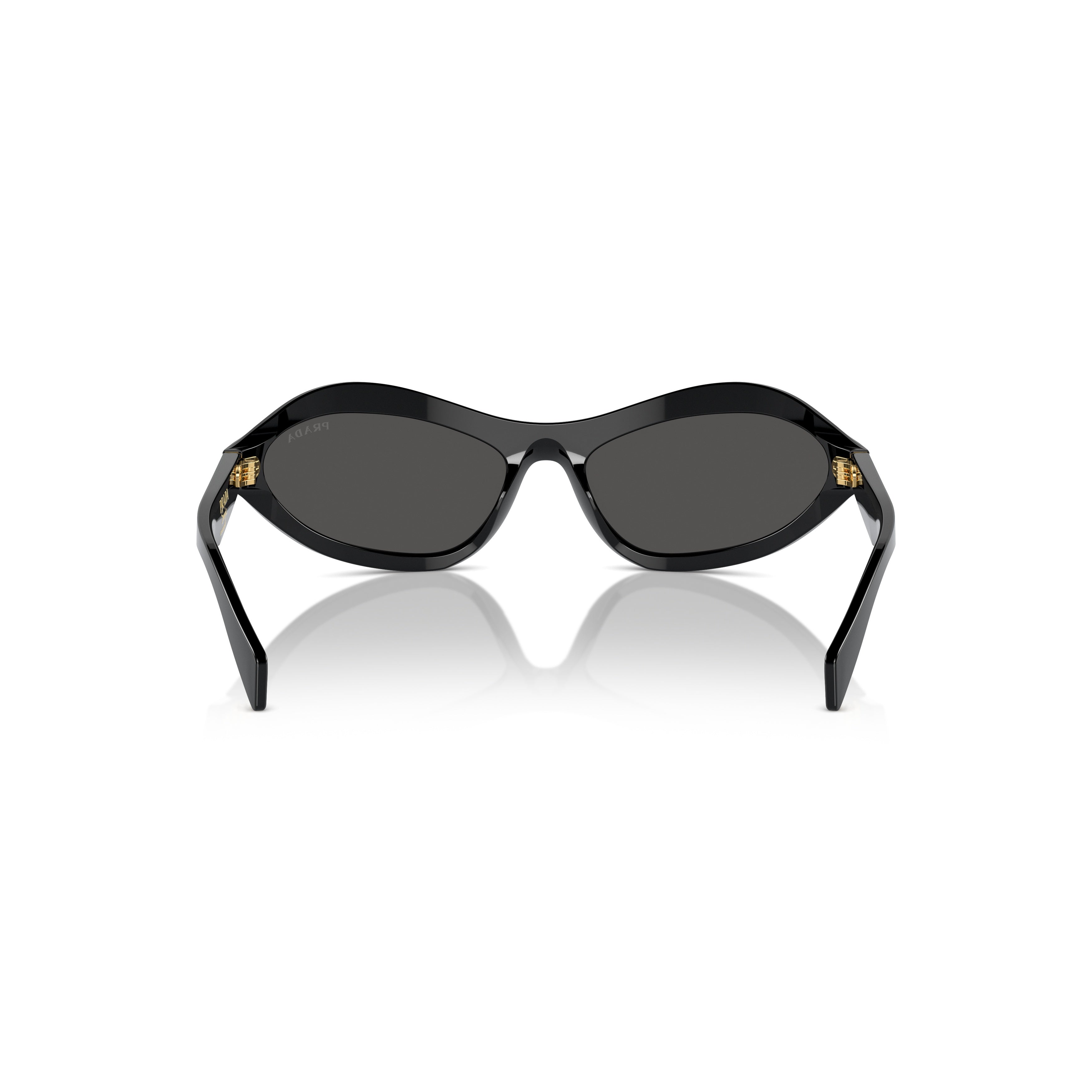 0pr A20s Oval-Shape Black Acetate Sunglasses