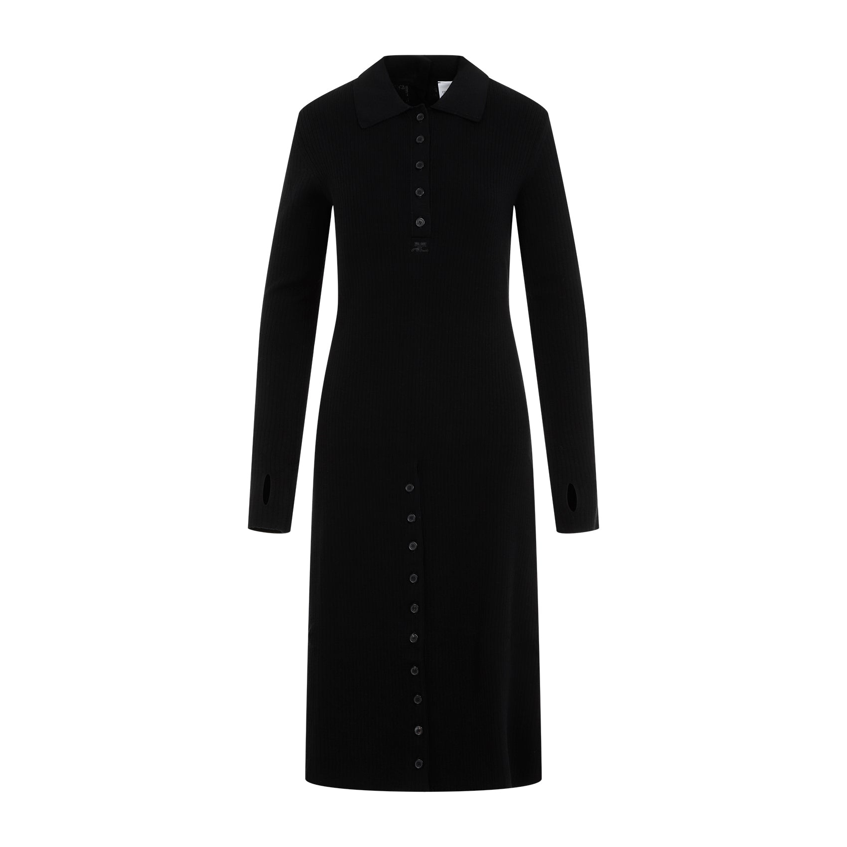 Midi Dress with Cotton Blend