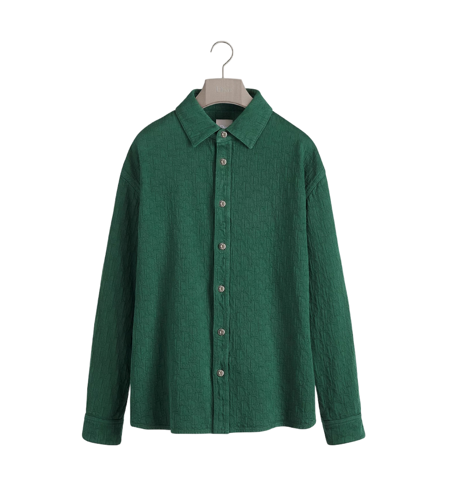 Textured Long-Sleeve Button-Up Shirt