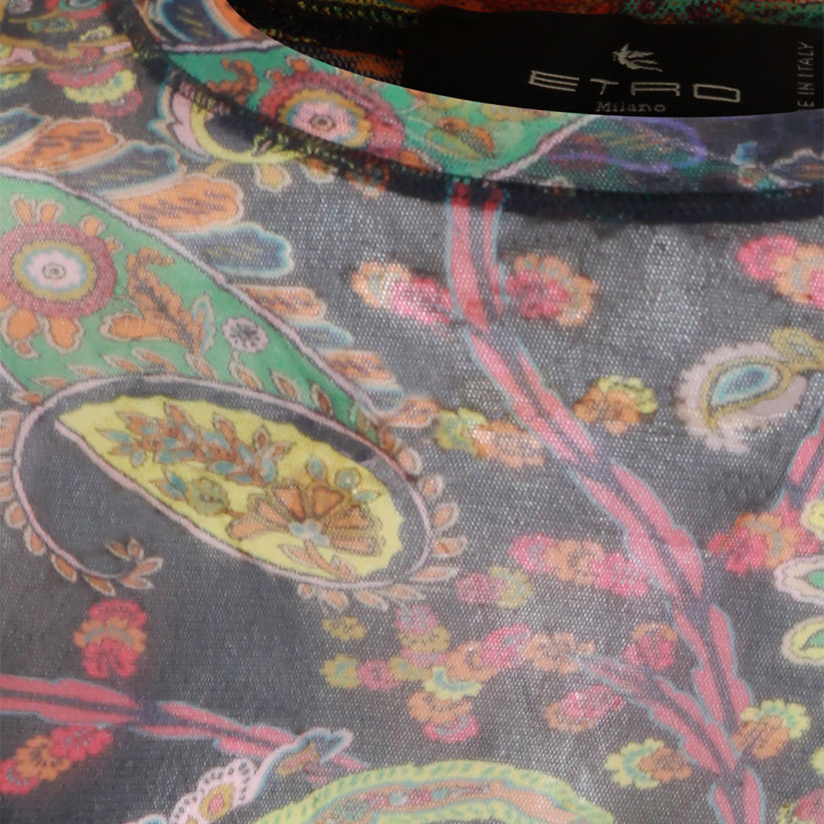 Multicolor Printed Long-Sleeve Top