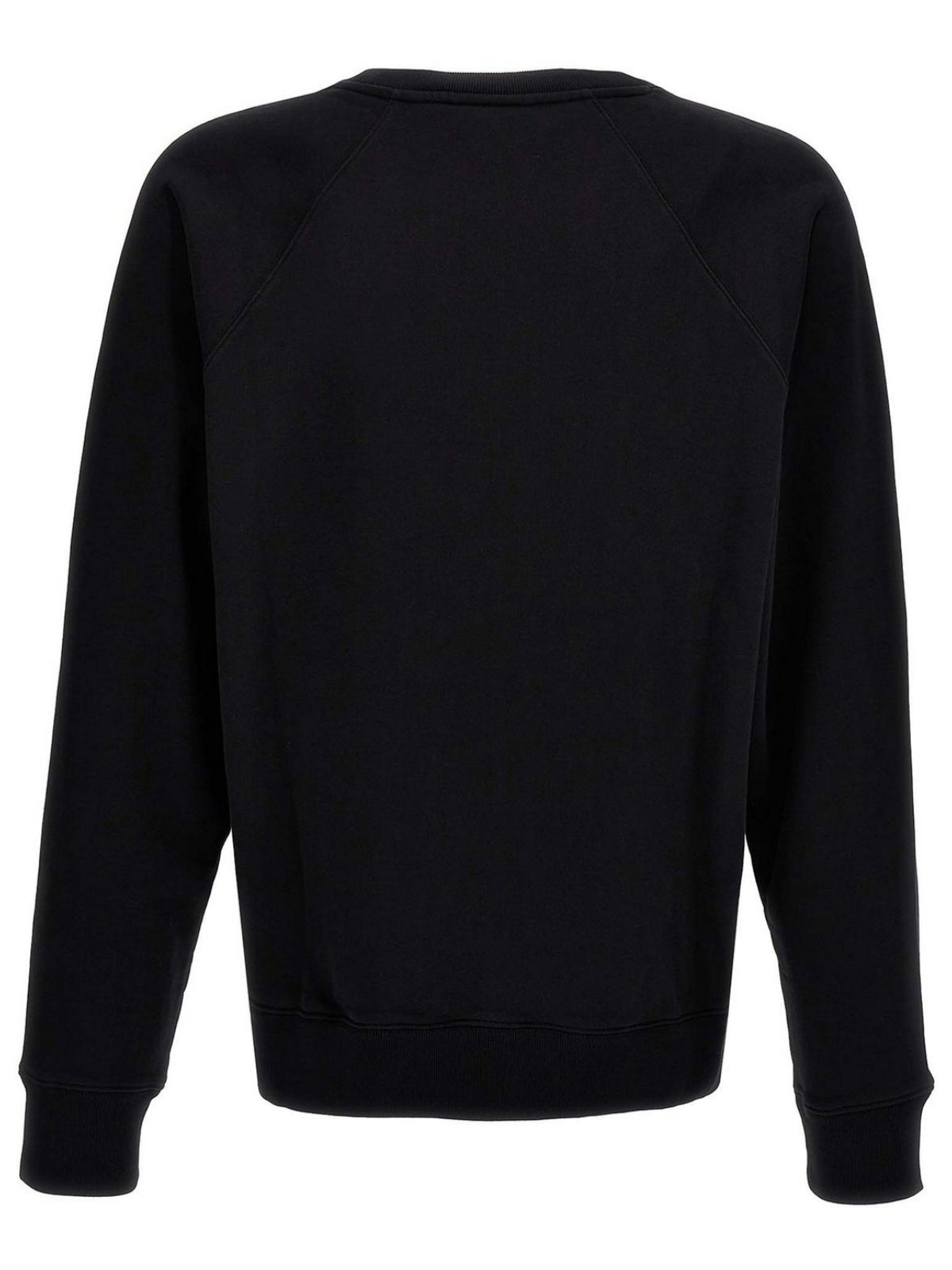 Long-Sleeve Crew Neck Shirt With Subtle Emblem And Ribbed Cuffs