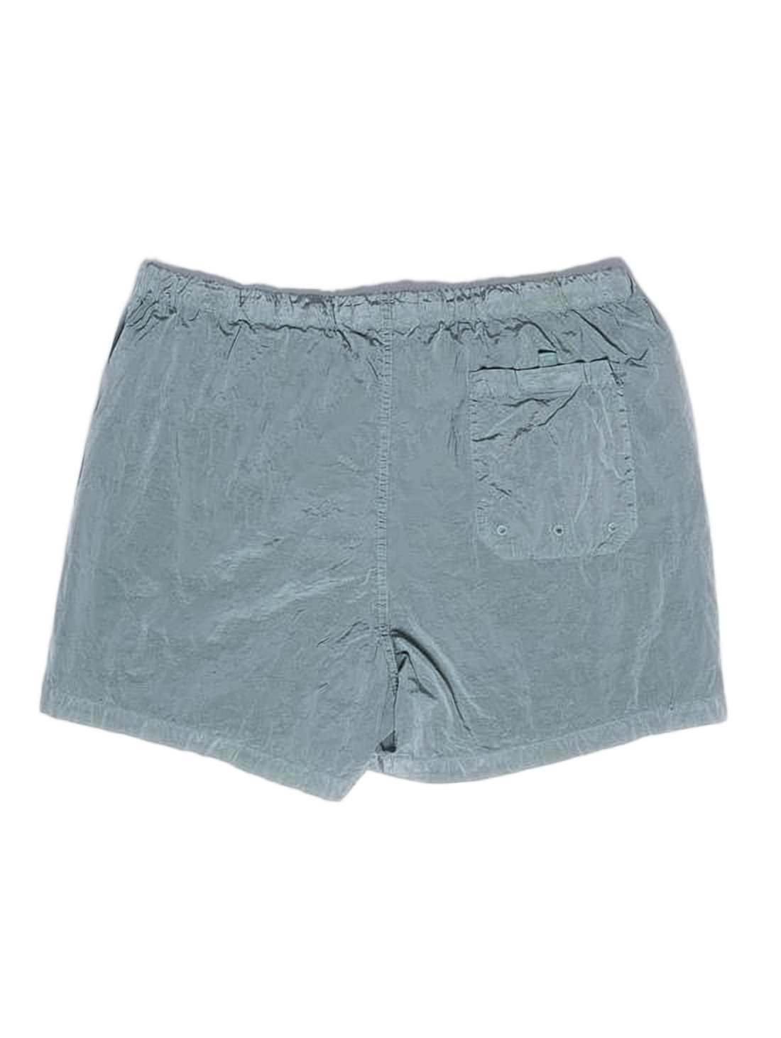 Green Relaxed-Fit Swim Shorts with Drawstring Waistband