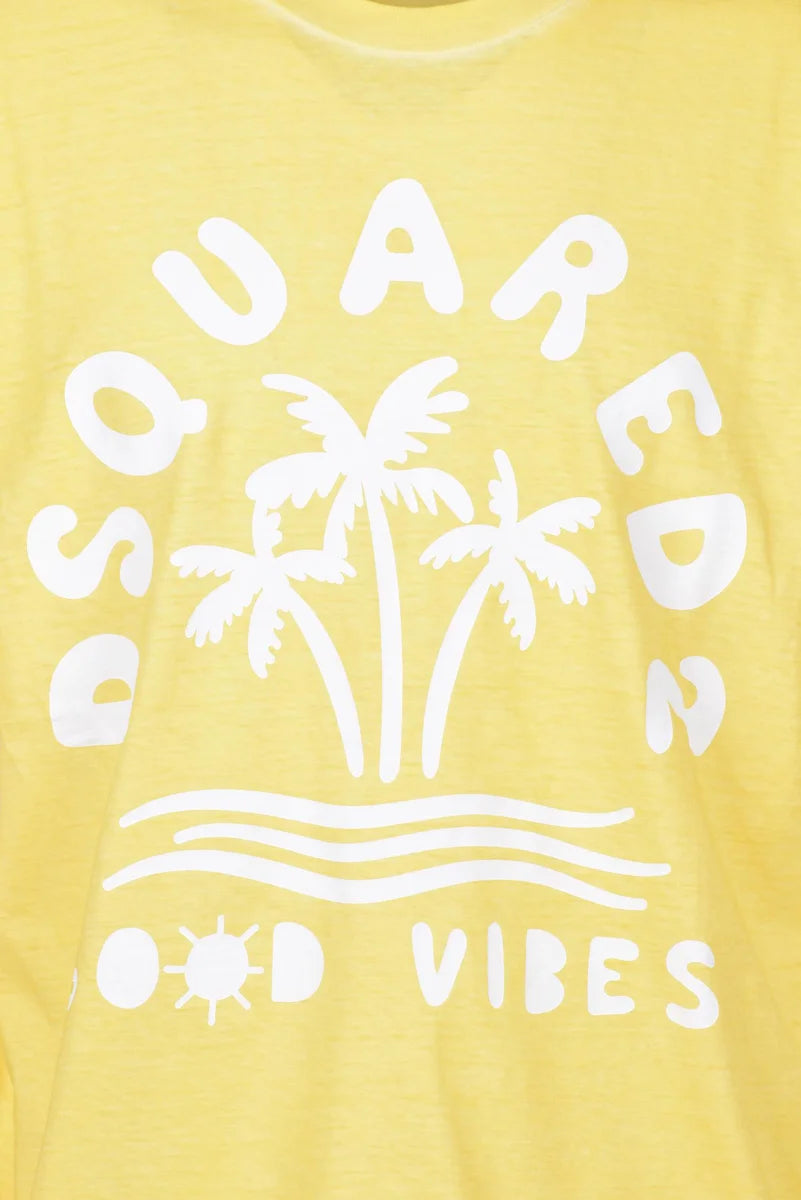 Crew Neck T-shirt - Yellow