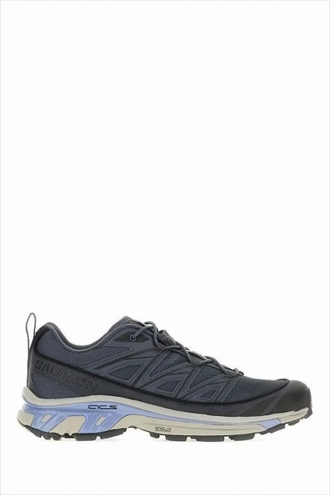 Low-Profile Black Sneakers with Textile Upper