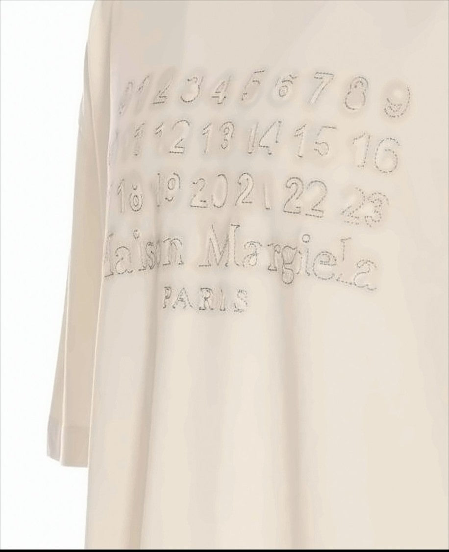 Textured Embroidered Short-Sleeved T-Shirt