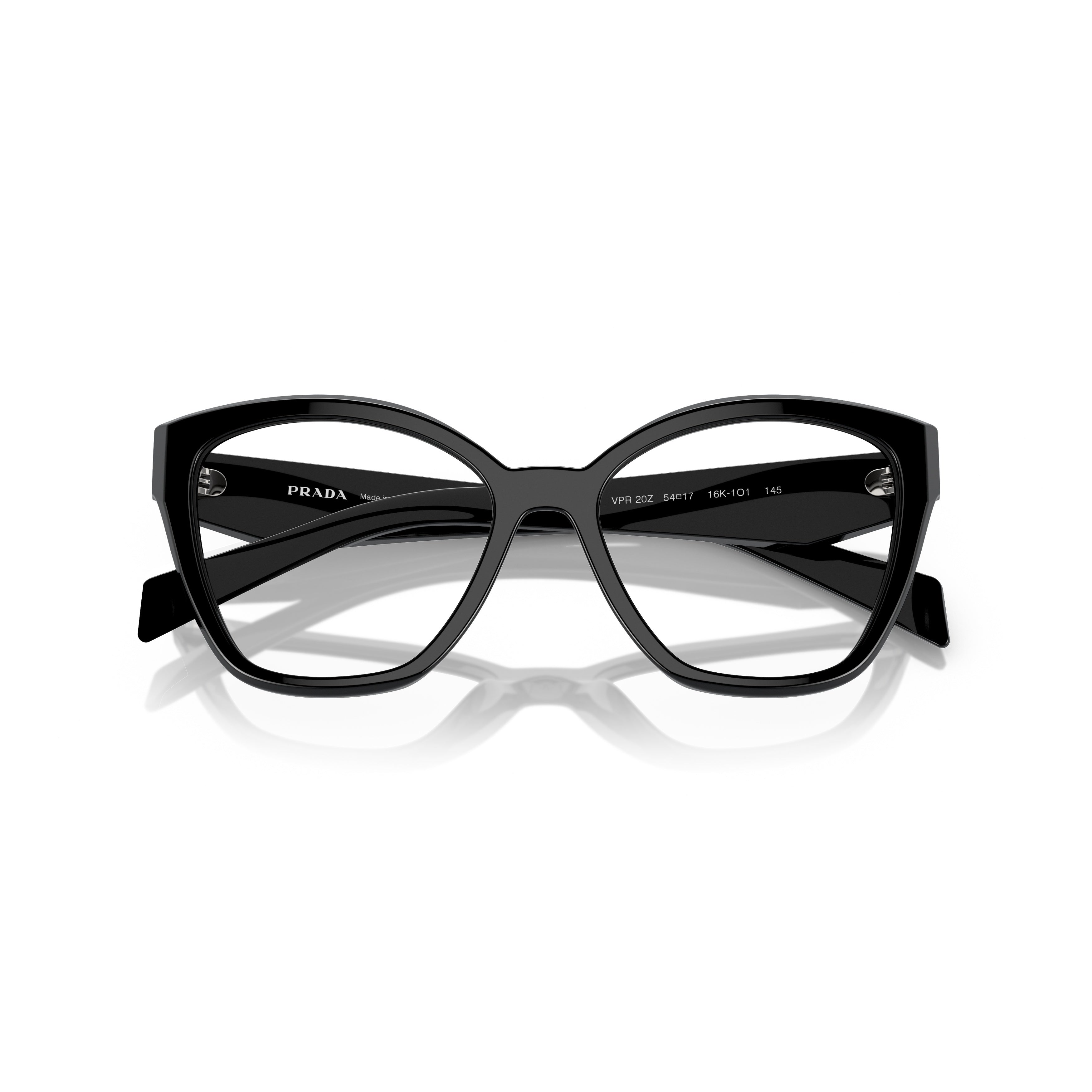 0pr 20zv Oversized Black Cat-Eye Sunglasses