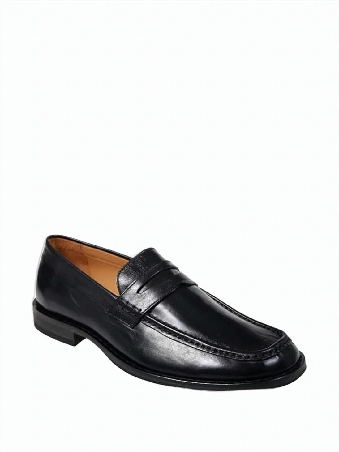 Polished Leather Loafers with Classic Penny Strap