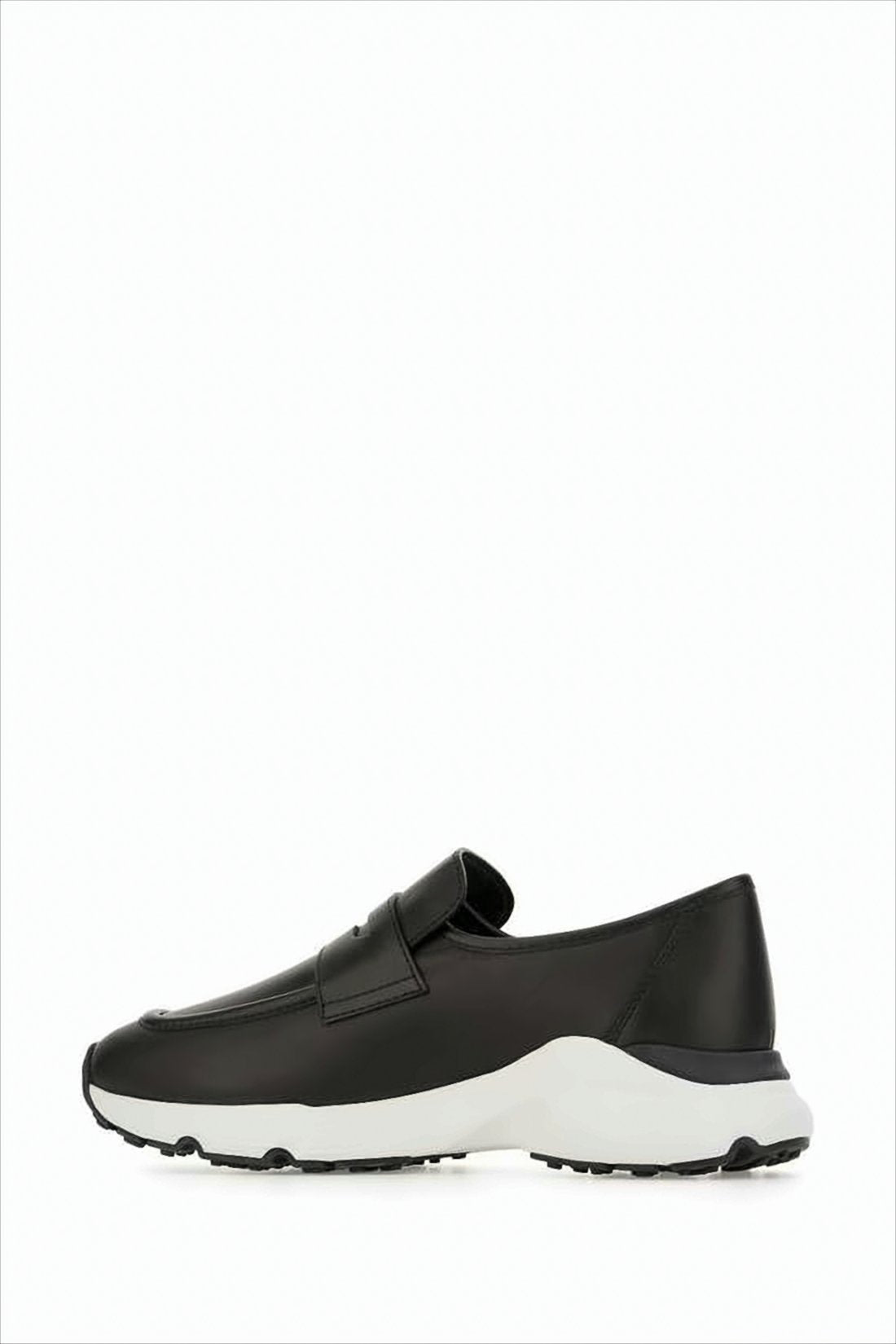 Sporty Loafer Sneakers with Calf Leather Upper