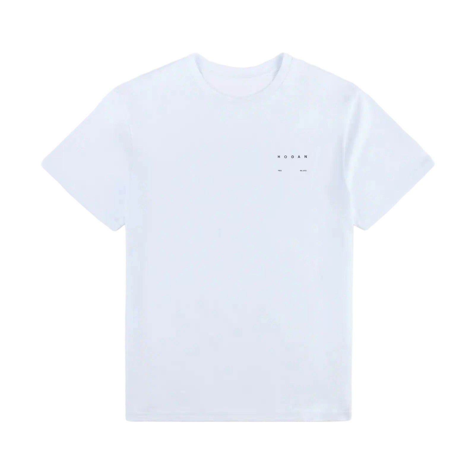 Versatile White T-Shirt With Calf Leather Accents
