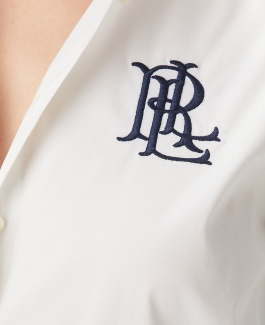 Relaxed-Fit Long Sleeve Stretch Cotton Shirt