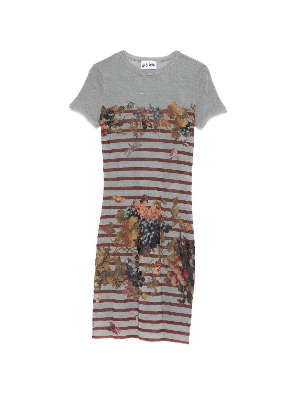 Fitted Mini Dress with Floral