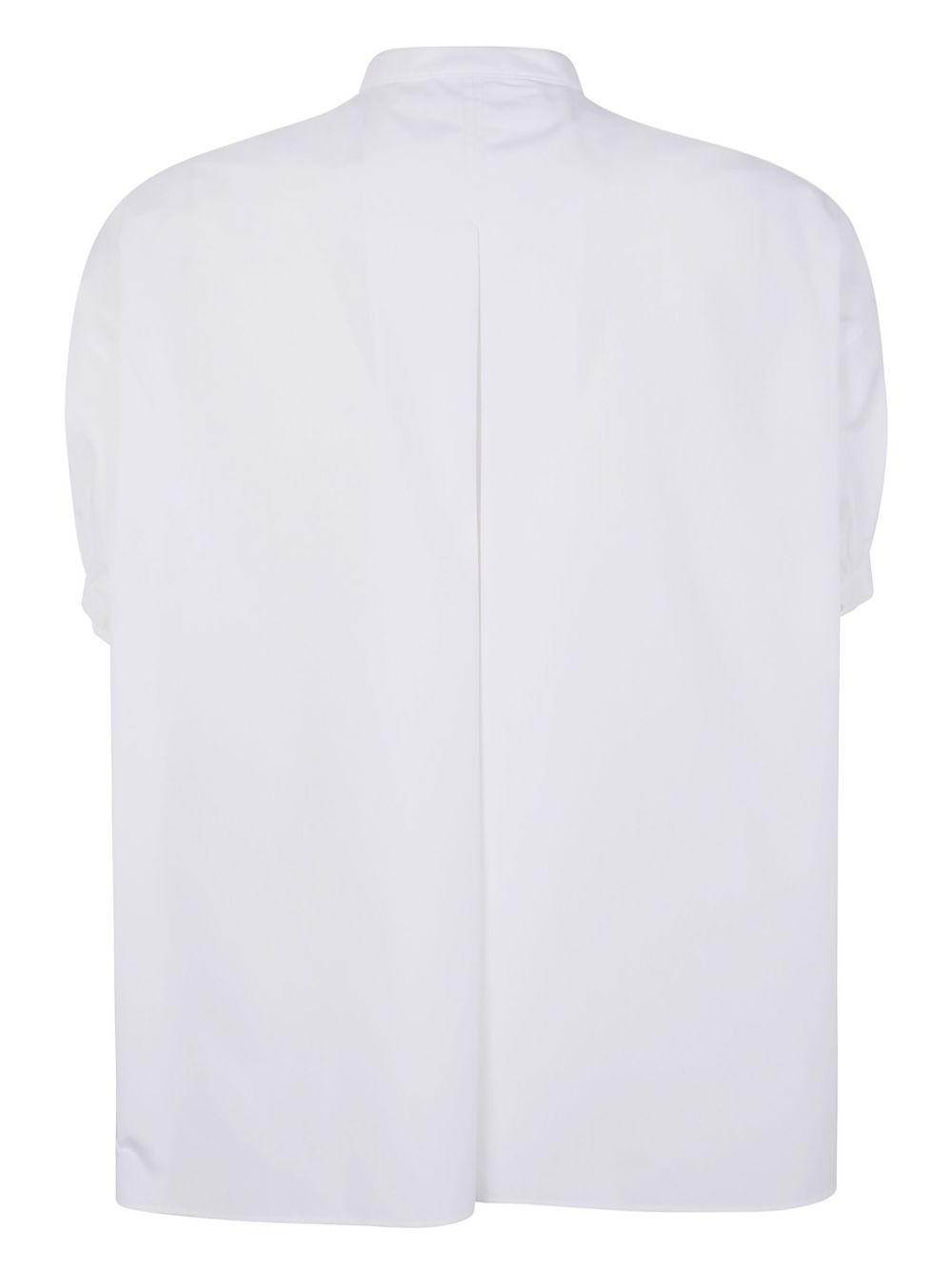 Pure Cotton Poplin Shirt With Mandarin Collar