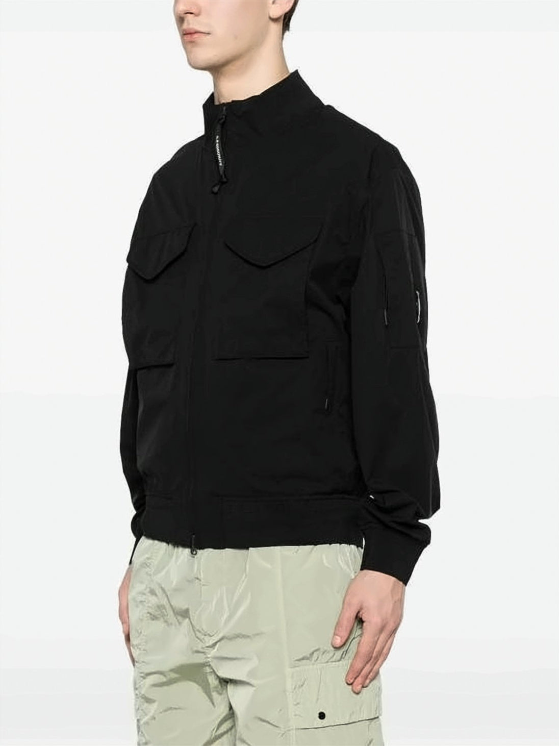 Zip-Closure Minimalist Jacket with Flap Pockets