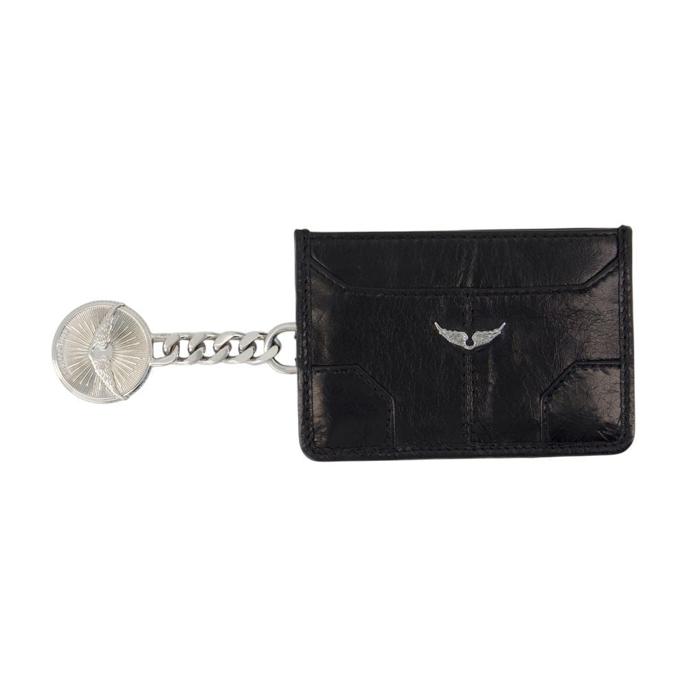 Sunny Pass Card Holder - Leather - Black