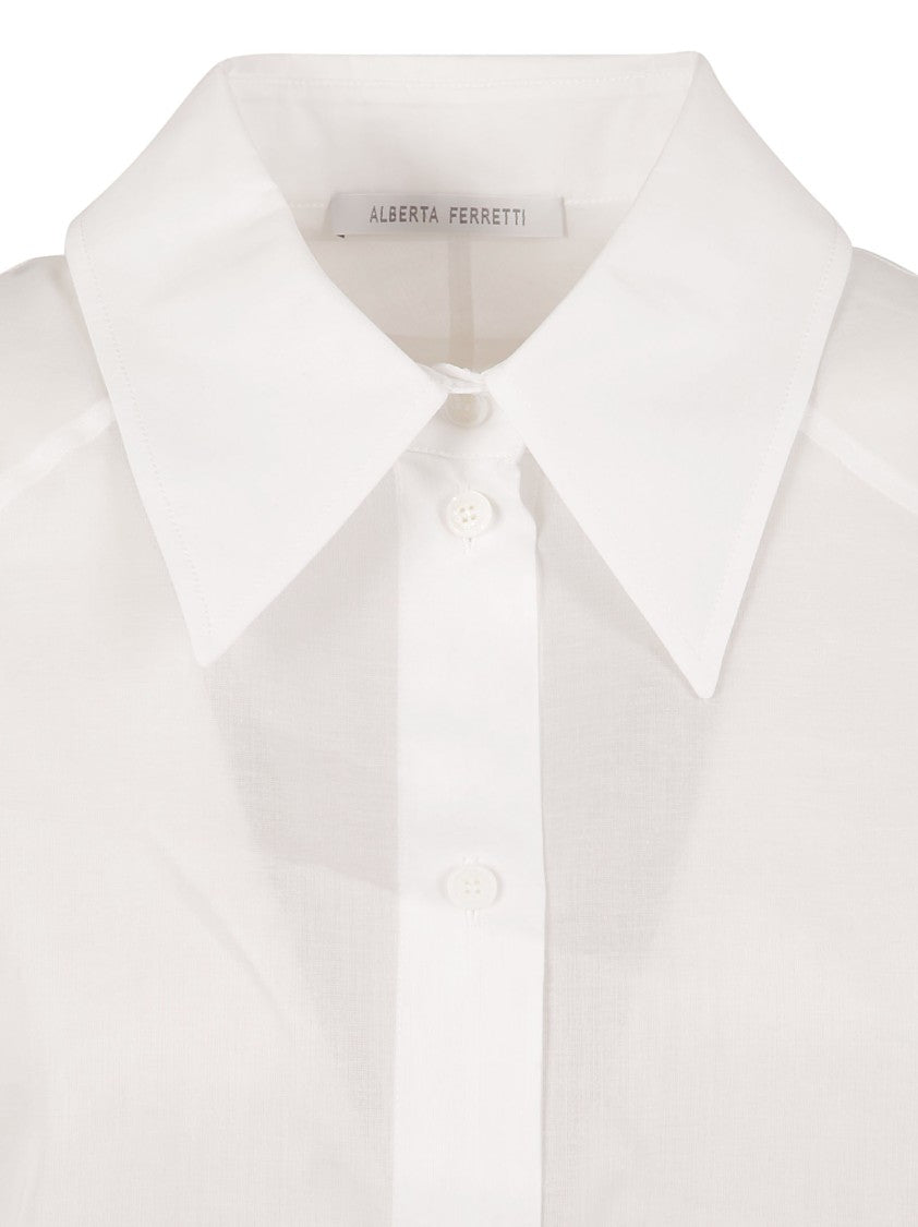 Structured Collar White Shirt