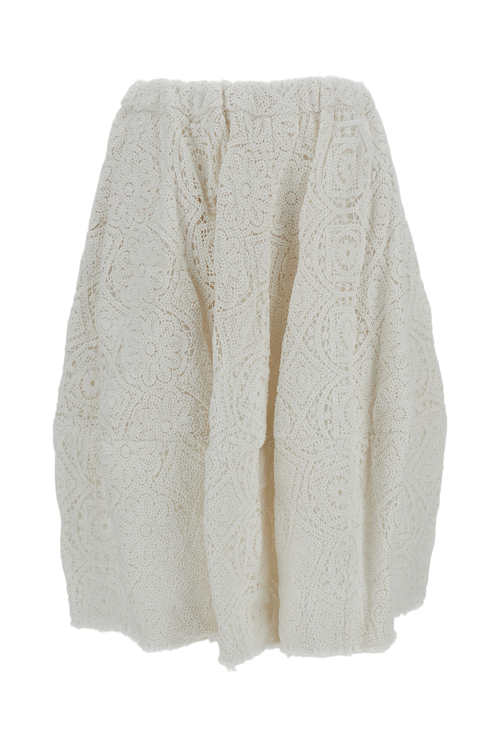 Floral Embroidered Balloon Skirt