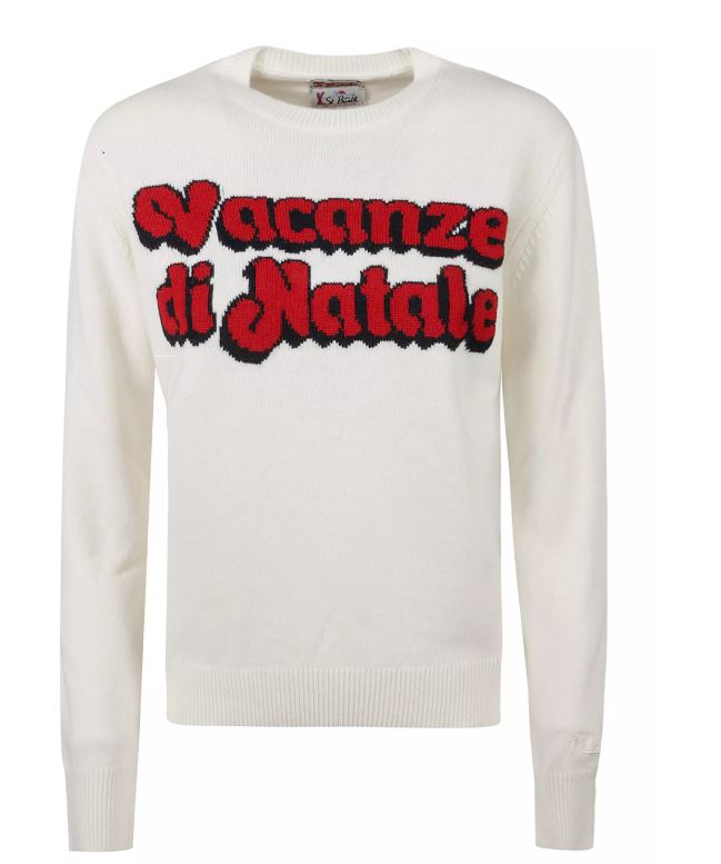 Classic White Sweatshirt With Bold Graphic Details