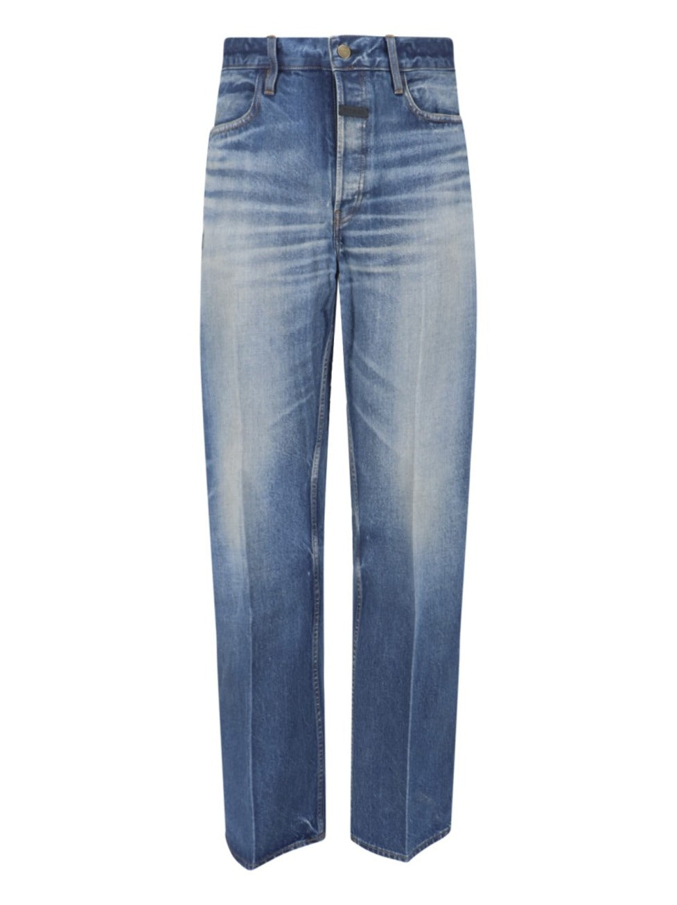 Straight Logo Jeans – Blue