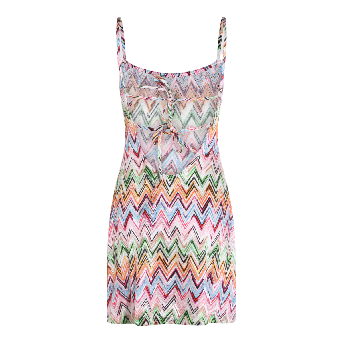 Zigzag Pattern Midi Dress