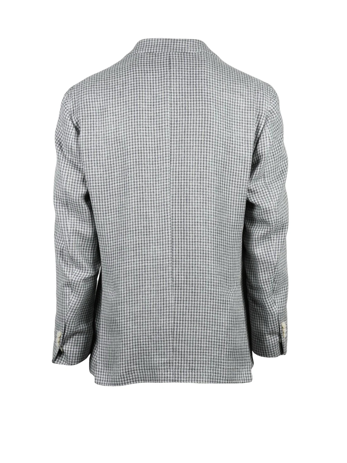 White Grey Linen Silk Cotton Blazer Jacket