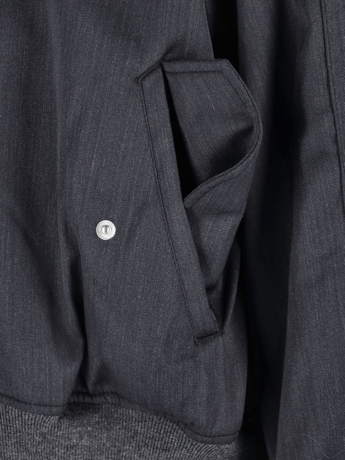 Bomber Jacket with Ribbed Collar