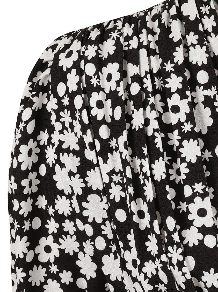 Fitted Mini Dress With Deep V-Neckline