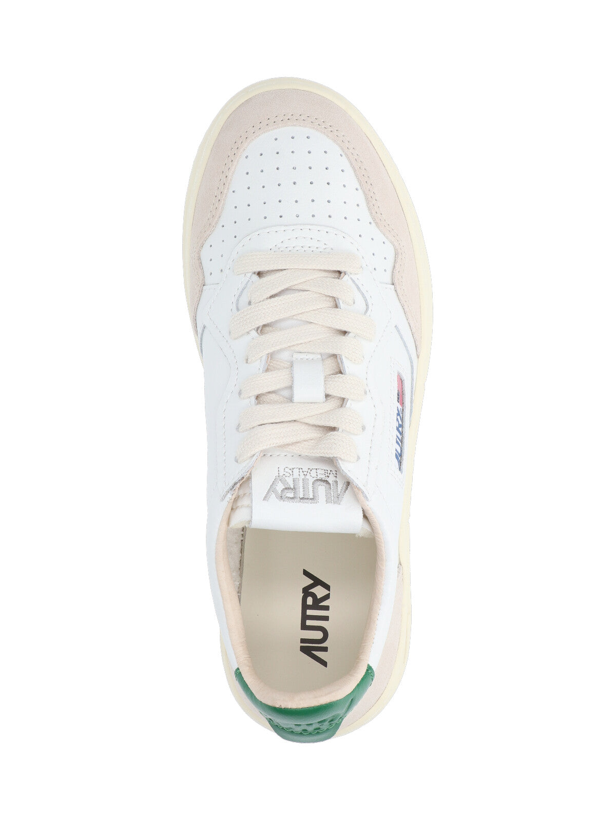 Low-Top White Leather Sneakers