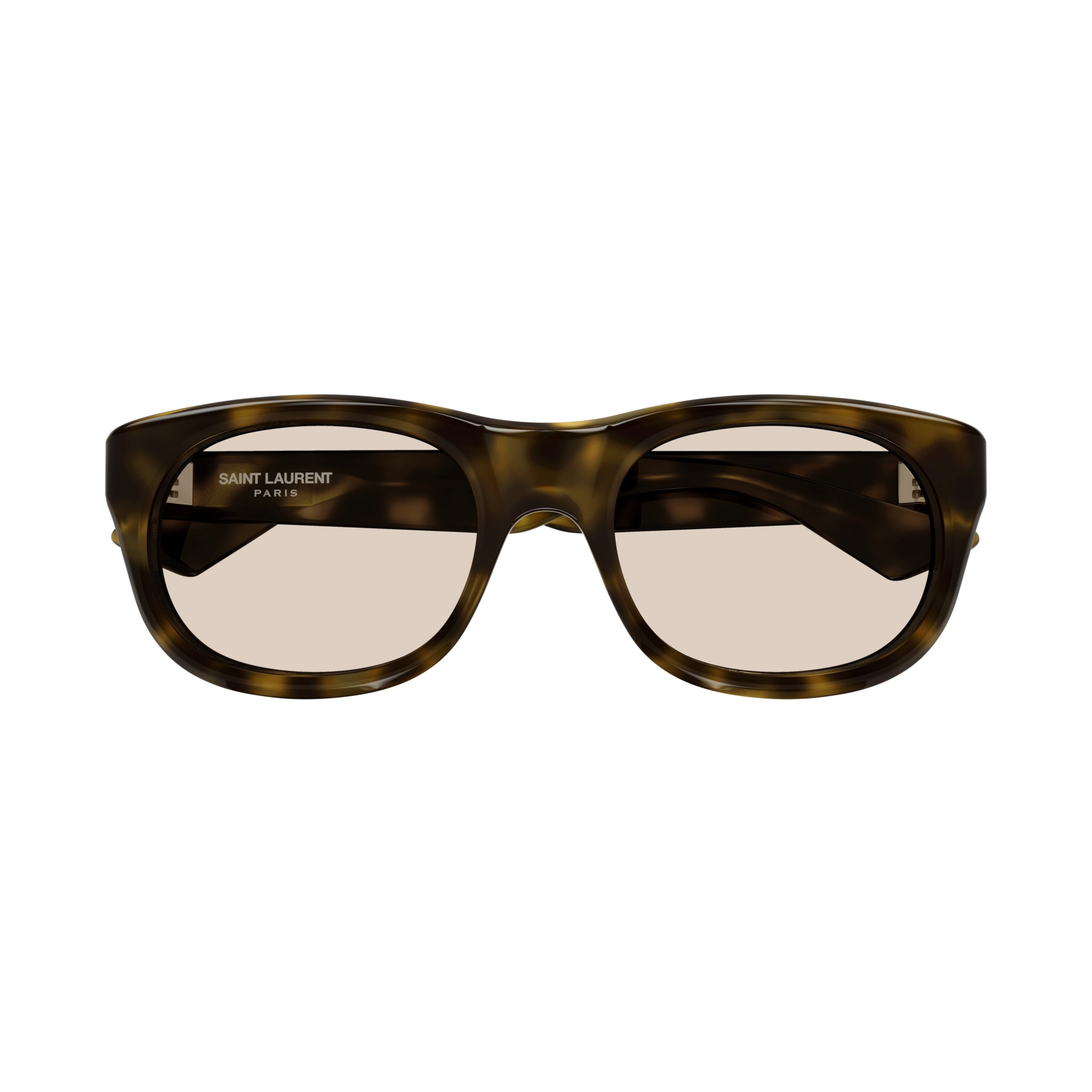 Bold Rectangular Tortoiseshell Sunglasses with Glossy Finish