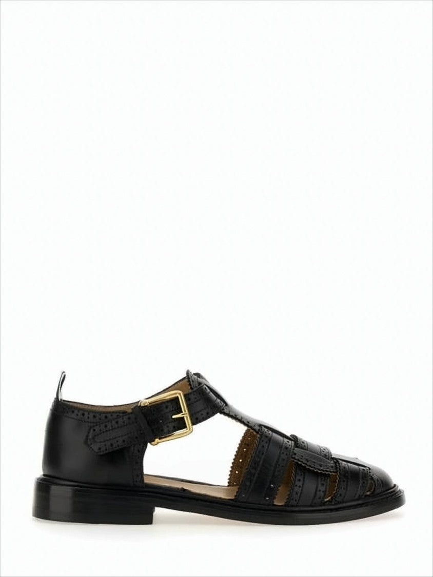 Classic Fisherman Sandals with Intricate Cut-Out Details