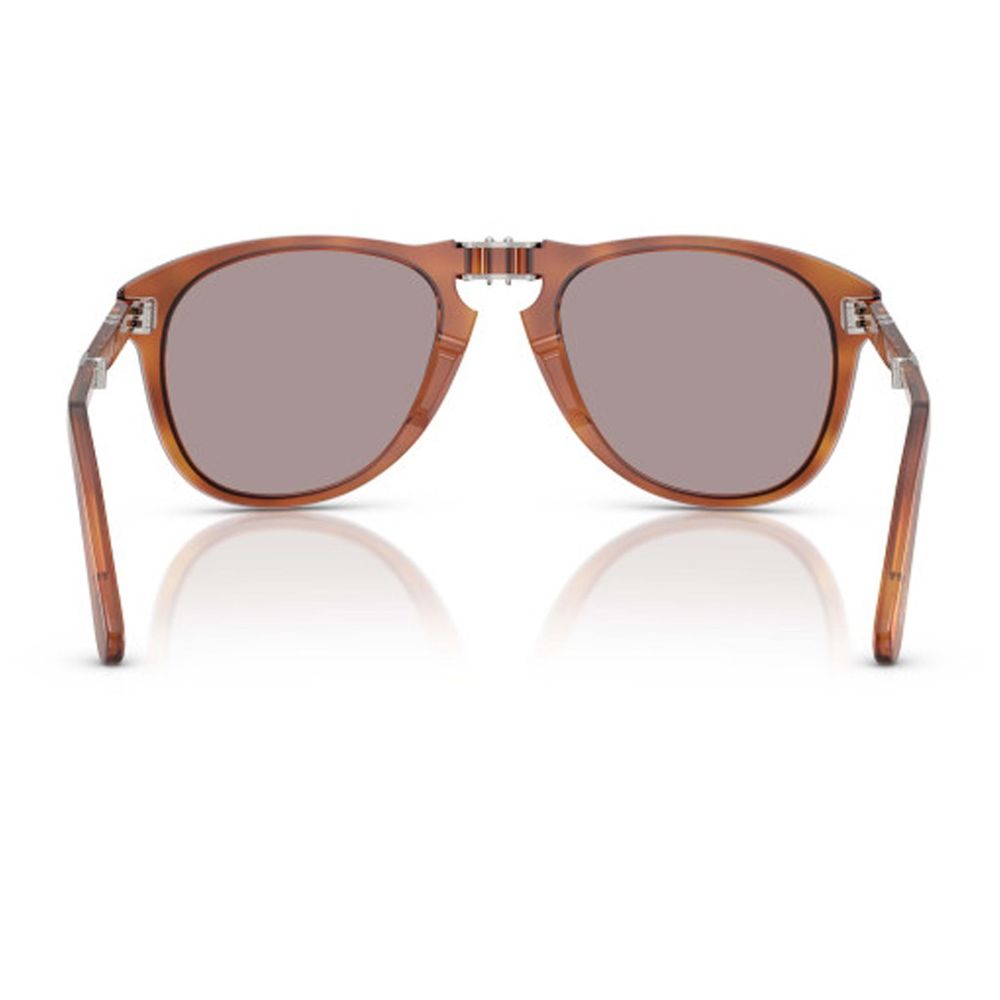 Po0714Sm Okulary Przeciwsłoneczne Składane Pilotki Steve Mcqueen W Kolorze Terra Di Siena