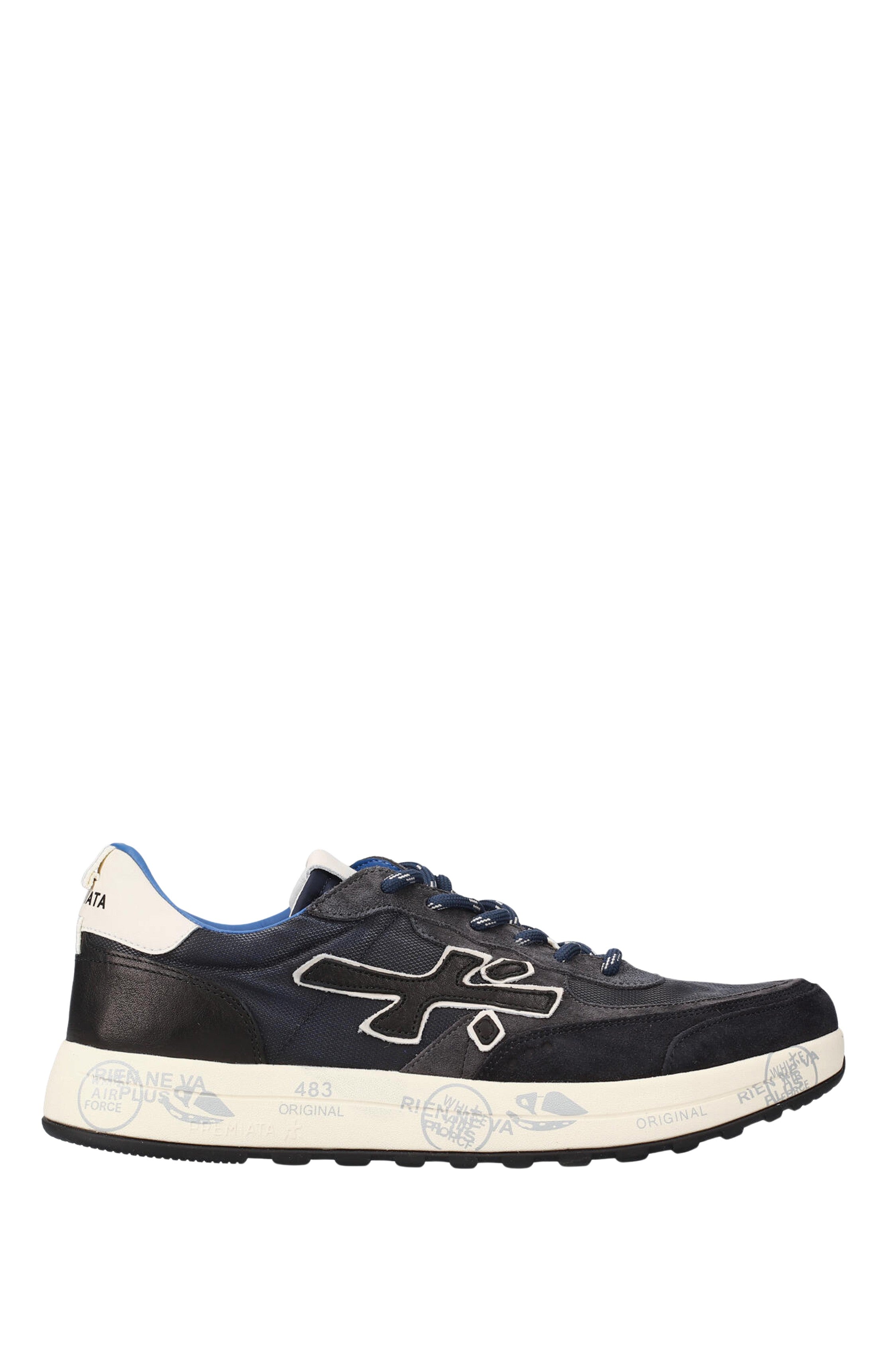 Black Nous Leather Running Sneakers