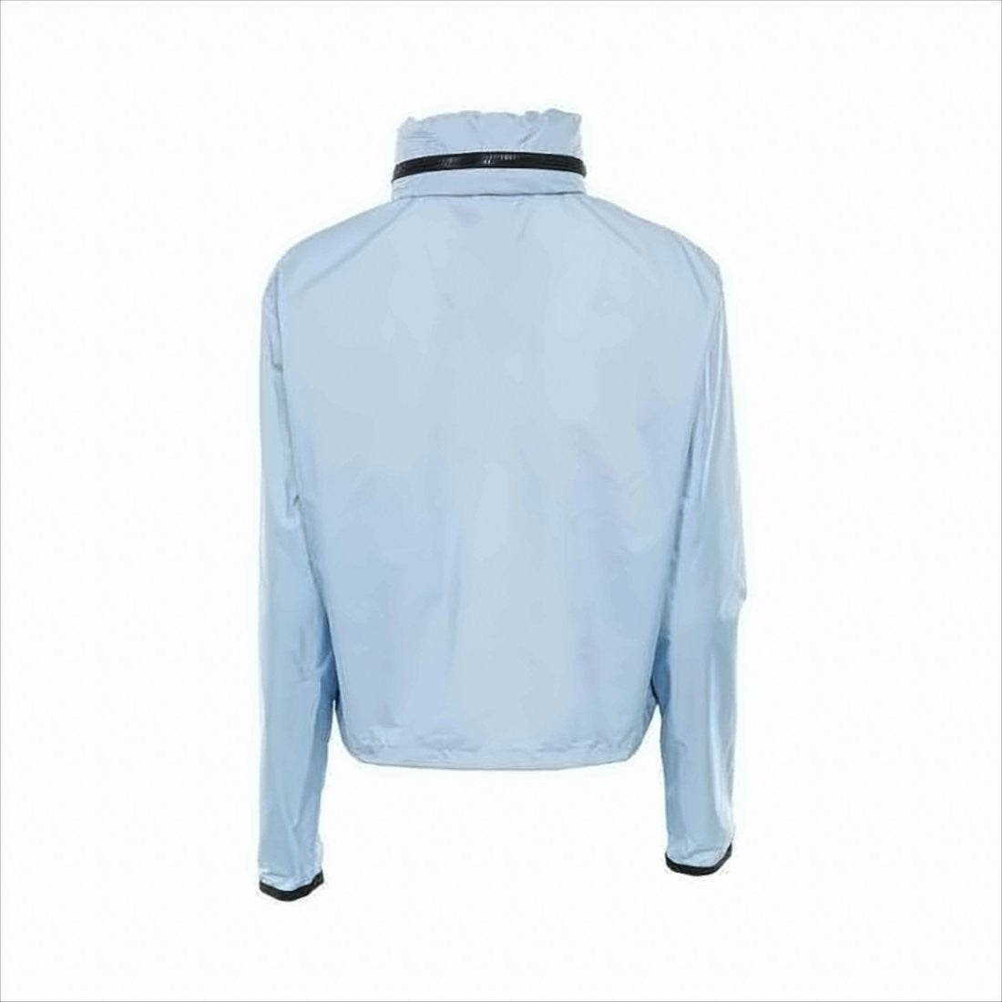 Cropped Blue Polyamide Moncler Jacket