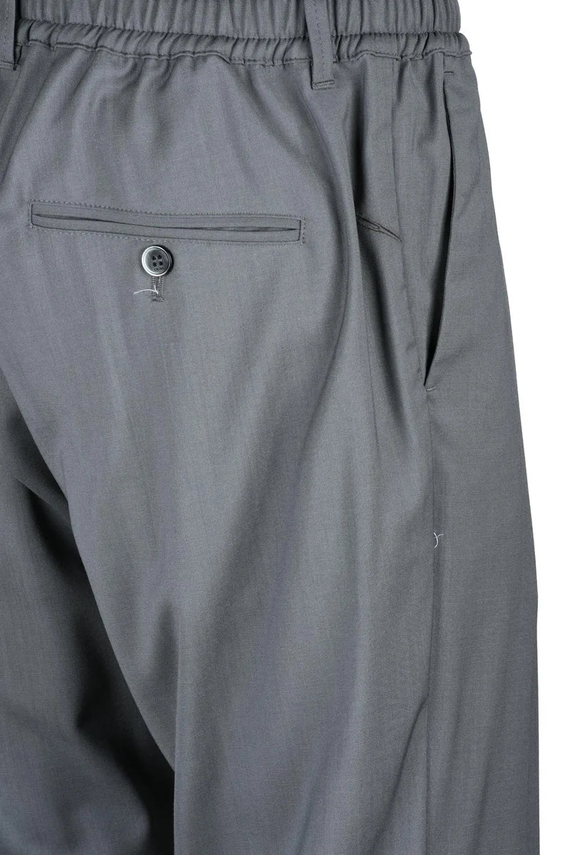 Tailored Grey Virgin Wool Trousers