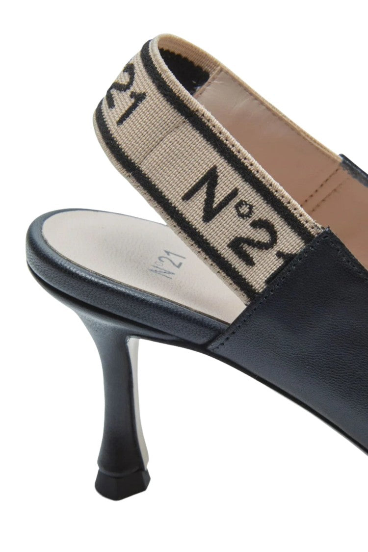 Leather Slingback Pumps