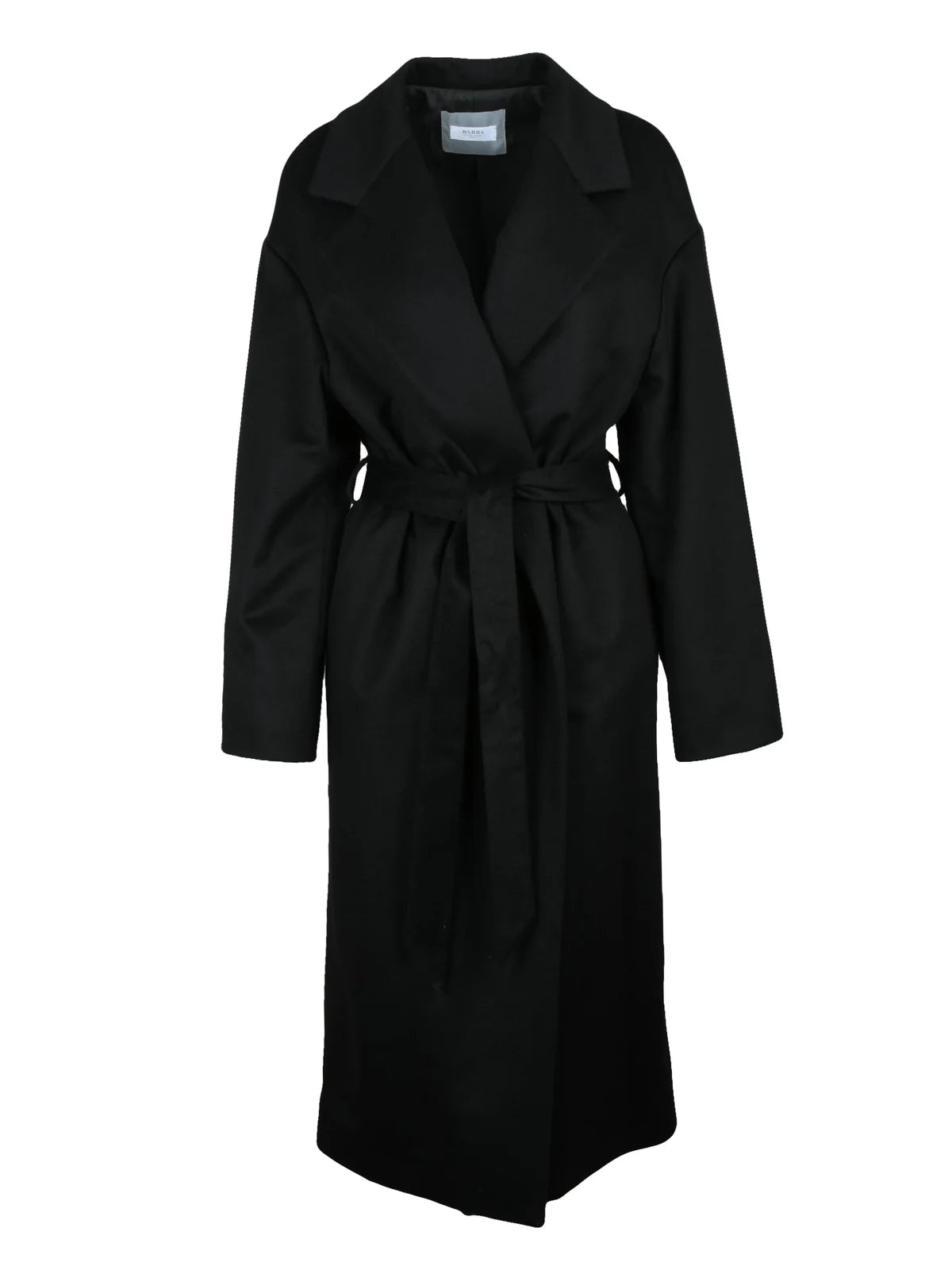 Long Cashmere Coat - Black