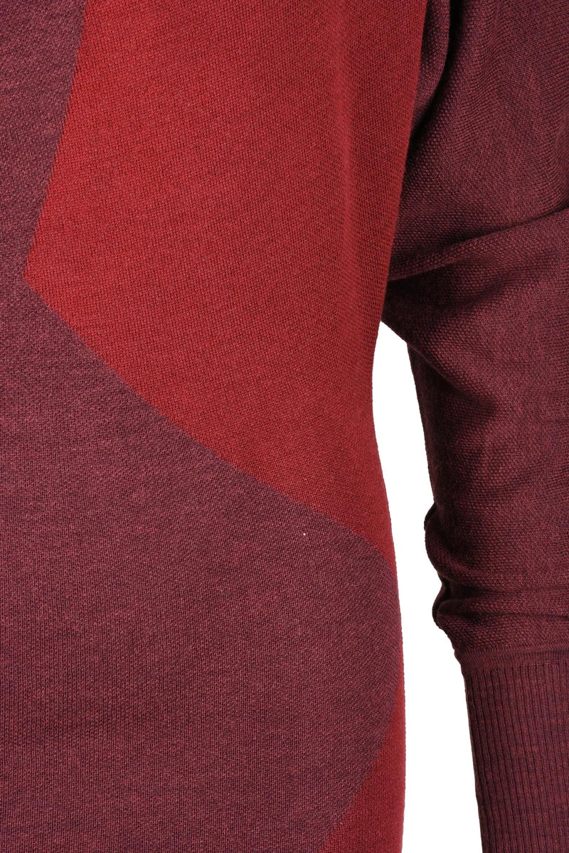 Asymmetric Long Dress - Red