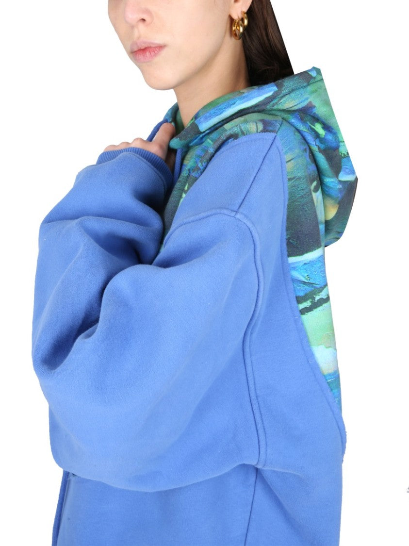 Relaxed-Fit Hoodie With Front Print