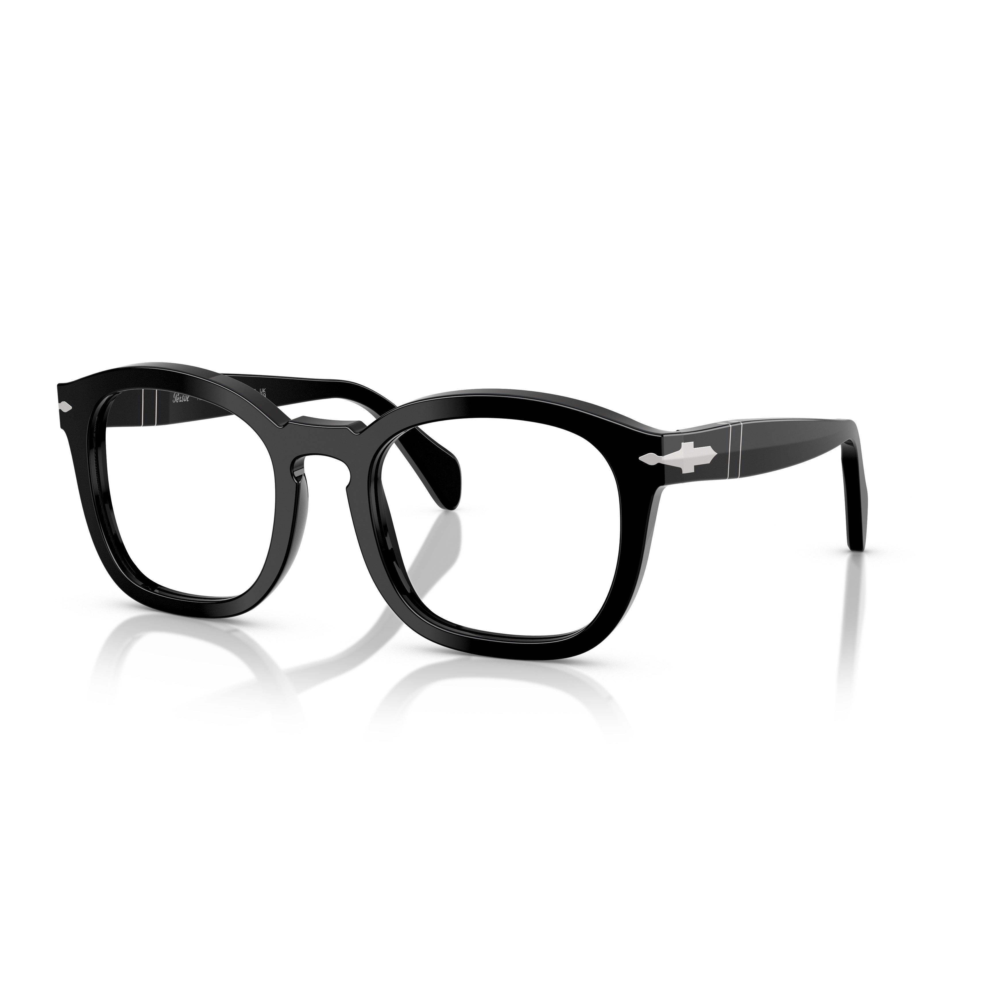 0po0082v Square Frame Eyeglasses with Keyhole Bridge